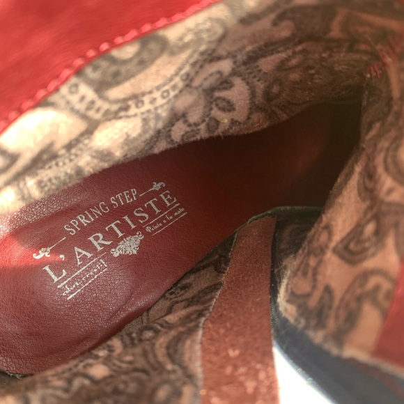 L’ Artiste Spring Step Scottala leather tweed booties size 9 ( European 40) - Picture 10 of 16